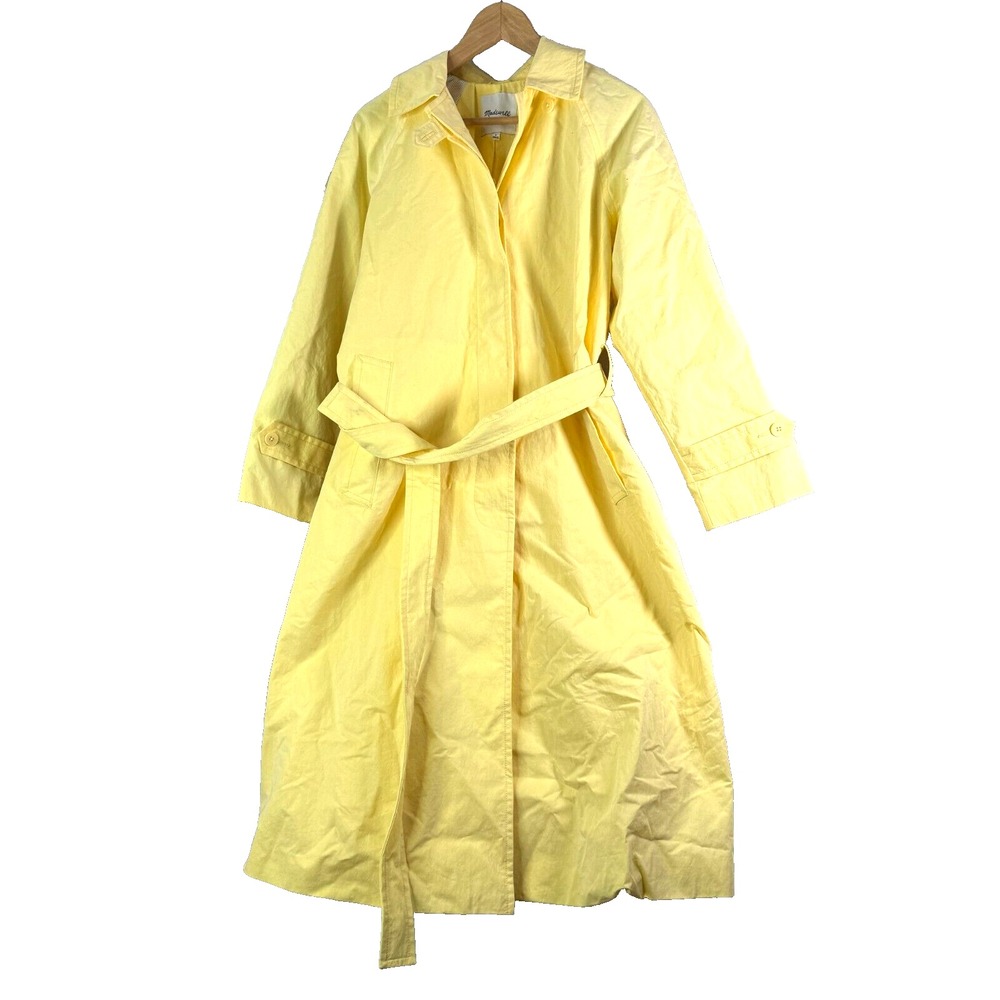 New Madewell Womens Belted Trench Coat Jacket (READ‎ FOR FLAW) Sz S Small